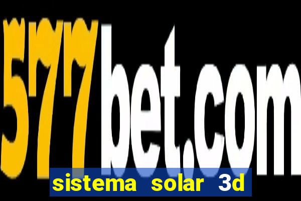 sistema solar 3d em movimento